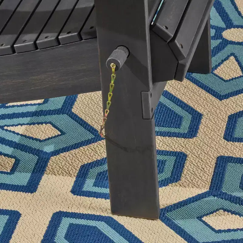 GDFStudio Cara Sedia Adirondack Pieghevole da Esterno in Legno di Acacia