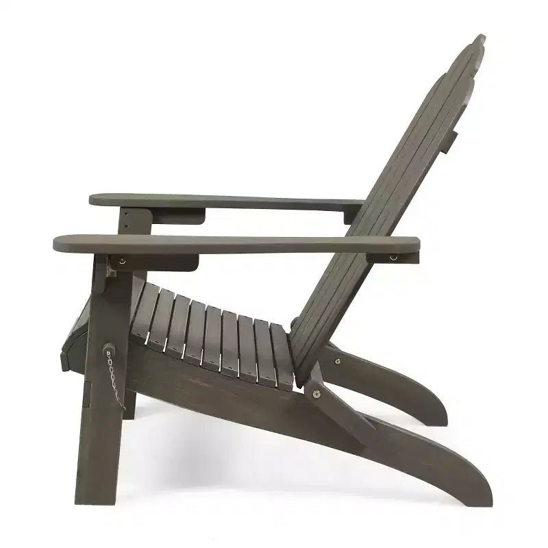 GDFStudio Cara Sedia Adirondack Pieghevole da Esterno in Legno di Acacia