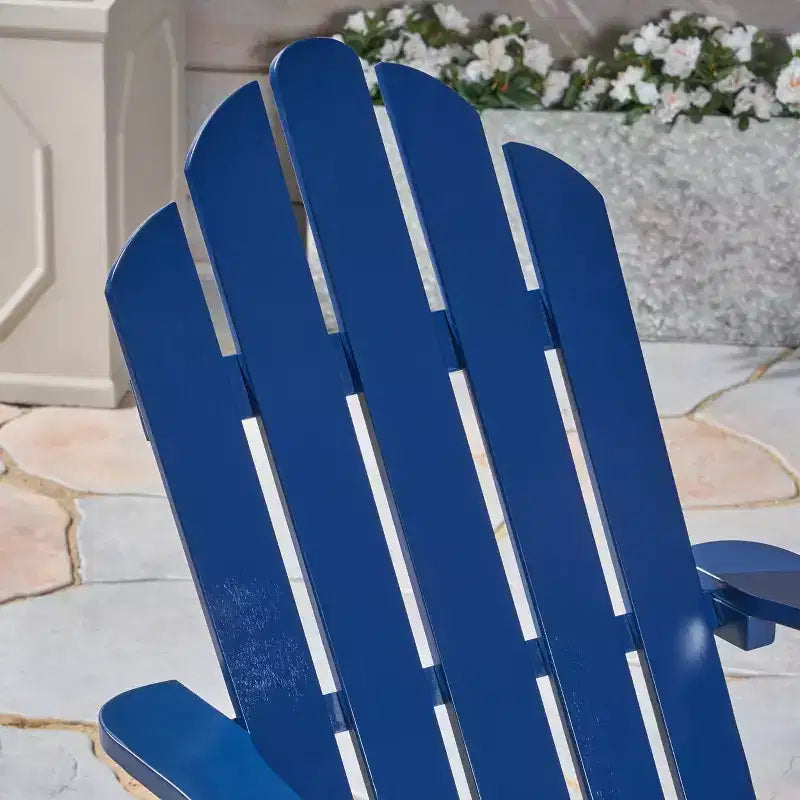 GDFStudio Cara Sedia Adirondack Pieghevole da Esterno in Legno di Acacia