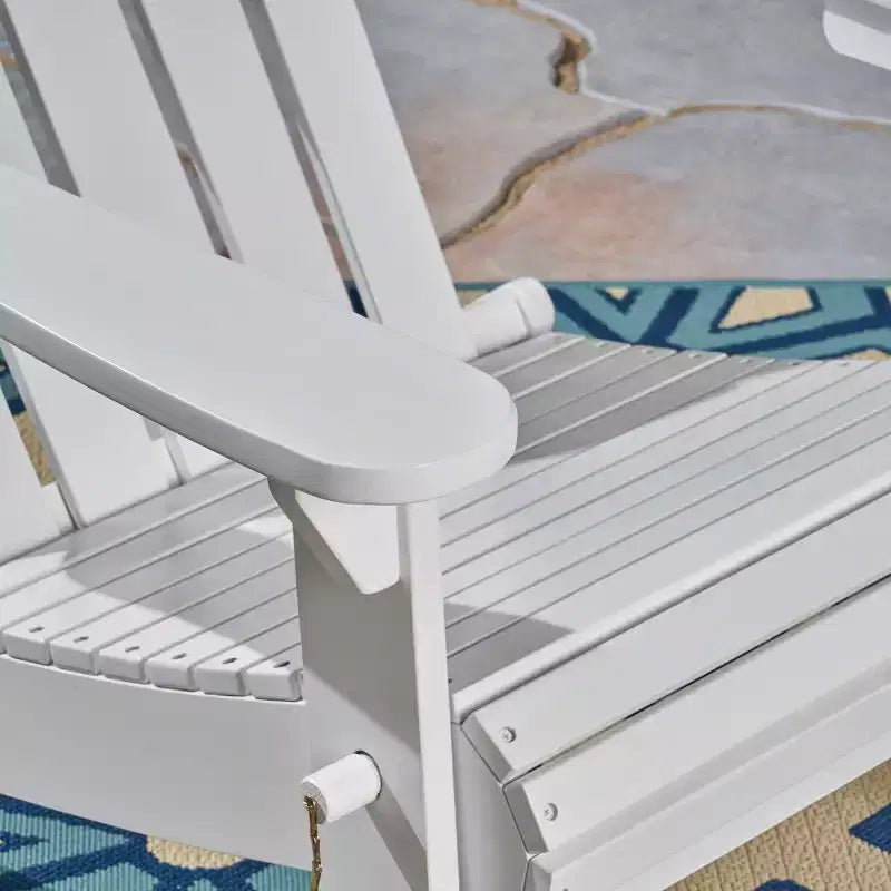 GDFStudio Cara Sedia Adirondack Pieghevole da Esterno in Legno di Acacia