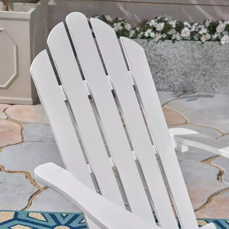 GDFStudio Cara Sedia Adirondack Pieghevole da Esterno in Legno di Acacia