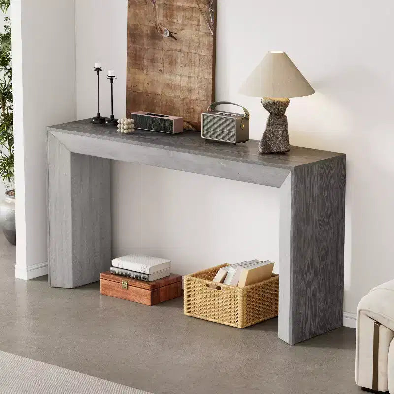 Christopher Knight Home Ihab Modern Minimalist Rectangle Wood Console Table