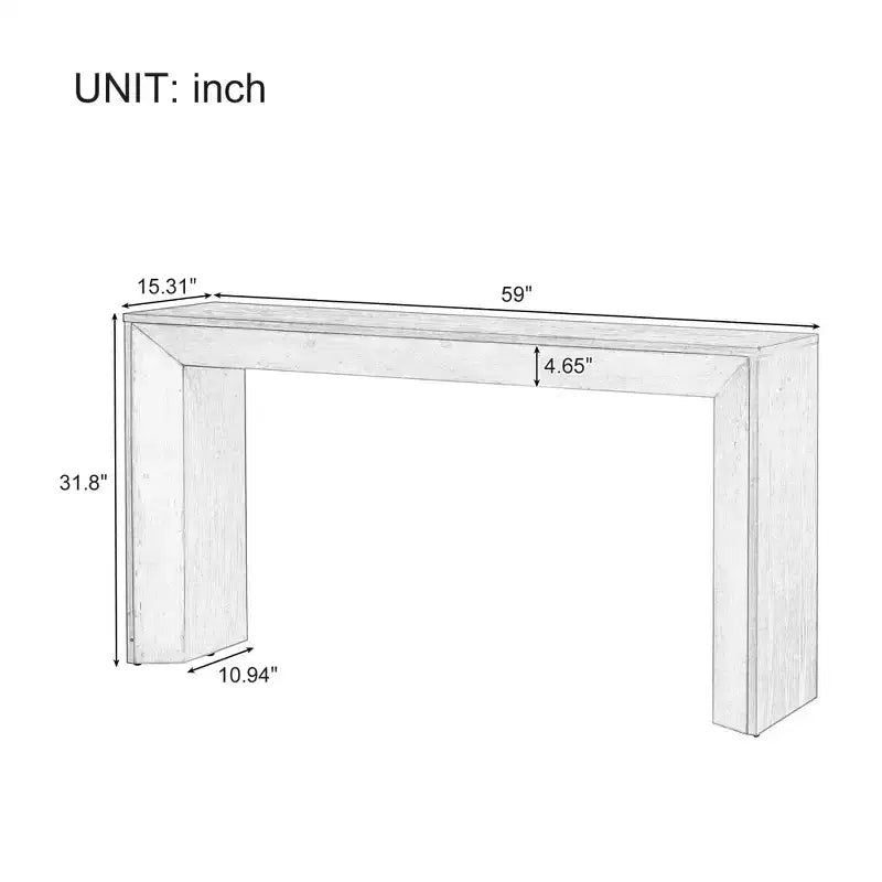 Christopher Knight Home Ihab Modern Minimalist Rectangle Wood Console Table