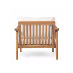 Christopher Knight Home Iris - Sedia a sdraio moderna di metà secolo per patio, in legno di acacia, con cuscino resistente all'acqua, Teak