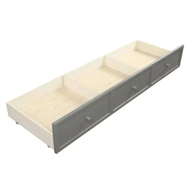 Twin Size Wooden Daybed with Three Storage Drawers or Trundle, Space-Saving Bed Frame, No Box Spring Needed - ModernLuxe