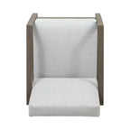 GDFStudio Sedia a sdraio da esterno Silla con cuscini e base a slitta in legno di acacia (Set di 2)