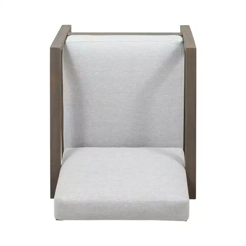 GDFStudio Sedia a sdraio da esterno Silla con cuscini e base a slitta in legno di acacia (Set di 2)