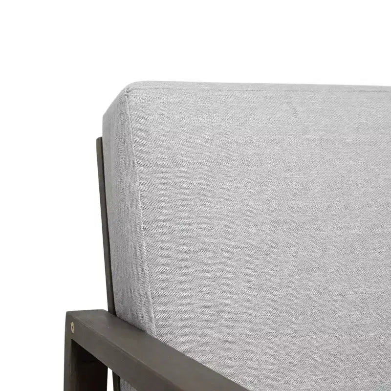 GDFStudio Sedia a sdraio da esterno Silla con cuscini e base a slitta in legno di acacia (Set di 2)