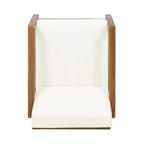 GDFStudio Sedia a sdraio da esterno Silla con cuscini e base a slitta in legno di acacia (Set di 2)
