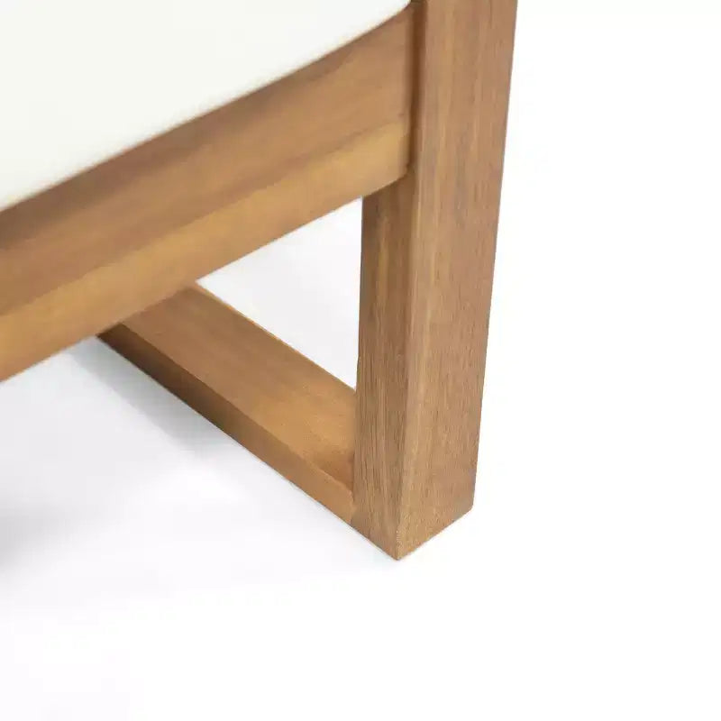 GDFStudio Sedia a sdraio da esterno Silla con cuscini e base a slitta in legno di acacia (Set di 2)