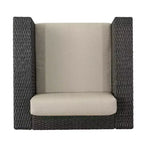 Poltrona Club Girevole da Esterno Christopher Knight Home Puerta in Vimini con Cuscini Resistenti all'Acqua