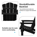 Hyleory Sedia da Giardino Pieghevole in HDPE, Sedia Adirondack per Tutte le Stagioni