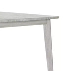 VECELO Tavolo da Pranzo Stile Rustico, Tavolo in Legno di Gomma con 4 Gambe in Legno Massello per Cucina, Grigio