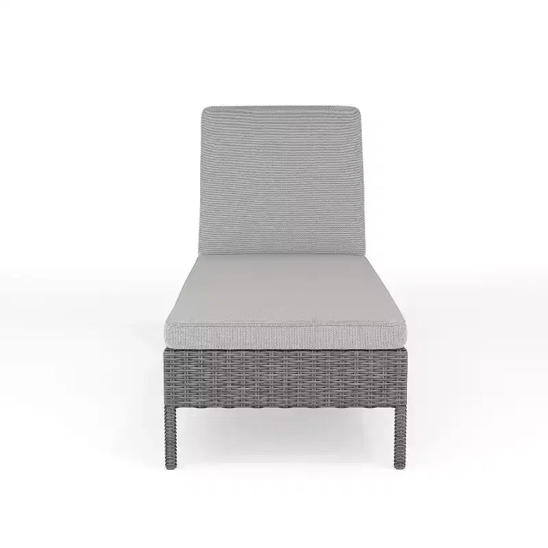 Martha Stewart Bedford Sdraio Regolabile per Patio da Interni-Esterni in Rattan Sintetico con Cuscini per Tutte le Stagioni