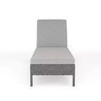 Martha Stewart Bedford Sdraio Regolabile per Patio da Interni-Esterni in Rattan Sintetico con Cuscini per Tutte le Stagioni