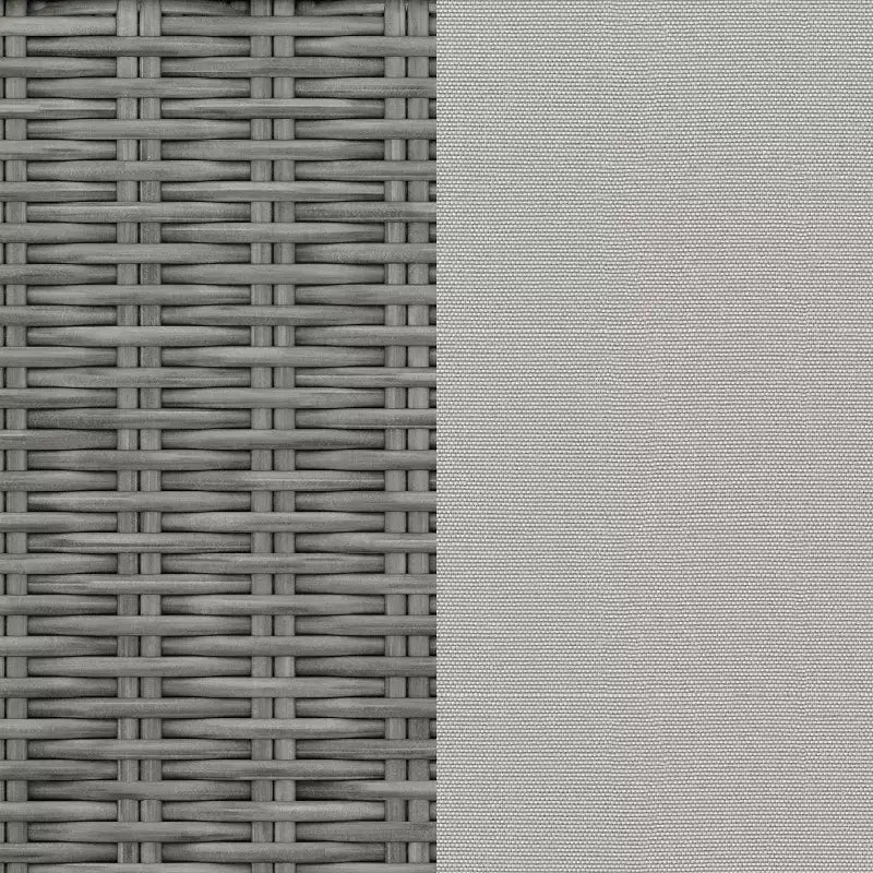 Martha Stewart Bedford Sdraio Regolabile per Patio da Interni-Esterni in Rattan Sintetico con Cuscini per Tutte le Stagioni