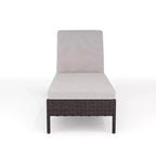 Martha Stewart Bedford Sdraio Regolabile per Patio da Interni-Esterni in Rattan Sintetico con Cuscini per Tutte le Stagioni