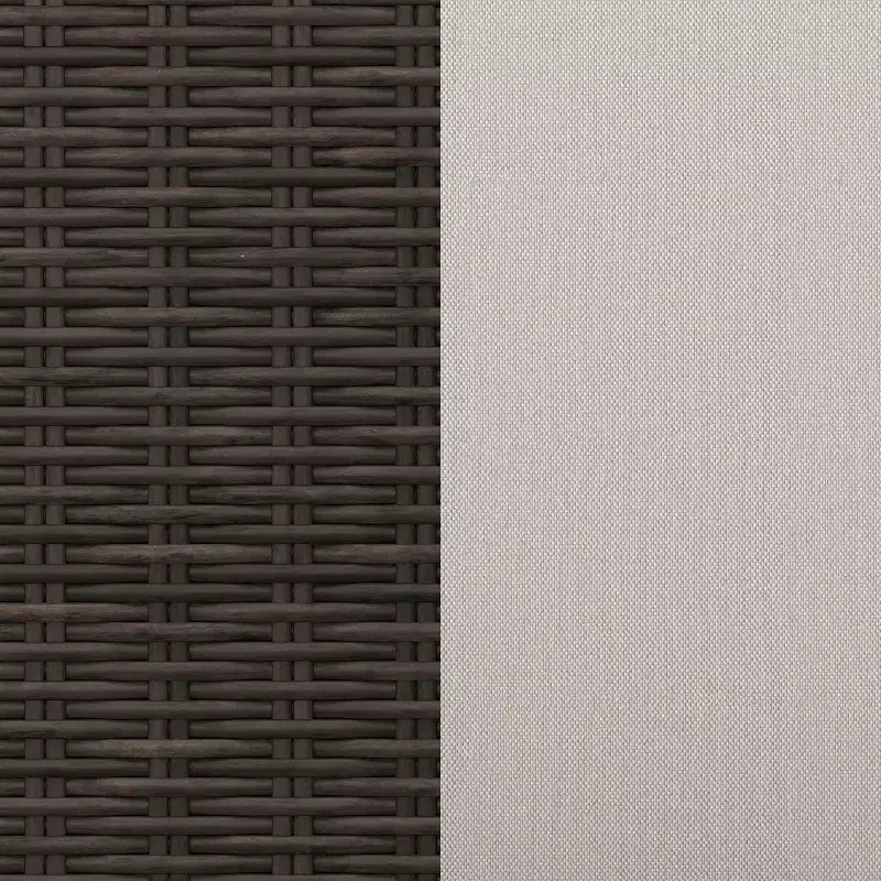Martha Stewart Bedford Sdraio Regolabile per Patio da Interni-Esterni in Rattan Sintetico con Cuscini per Tutte le Stagioni