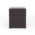 Martha Stewart Bedford Indoor-Outdoor Modular Patio Sectional Sofa Center Seat in Rattan Wicker with All-Weather Cushions
