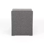 Martha Stewart Bedford Indoor-Outdoor Modular Patio Sectional Sofa Center Seat in Rattan Wicker with All-Weather Cushions