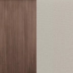 Martha Stewart Bedford Set of 2 Indoor-Outdoor Patio Accent Chairs with Brushed Woodgrain Aluminum Finish and All-Weather Seat and Lumbar Cushions