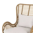 Christopher Knight Home Bechtel Outdoor Wicker Wrapped Club Chairs with Cushion (Set of 2)