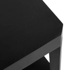 Kate and Laurel Talcott Rectangle Coffee Table, 36x20x18, Black