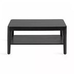 Kate and Laurel Talcott Rectangle Coffee Table, 36x20x18, Black