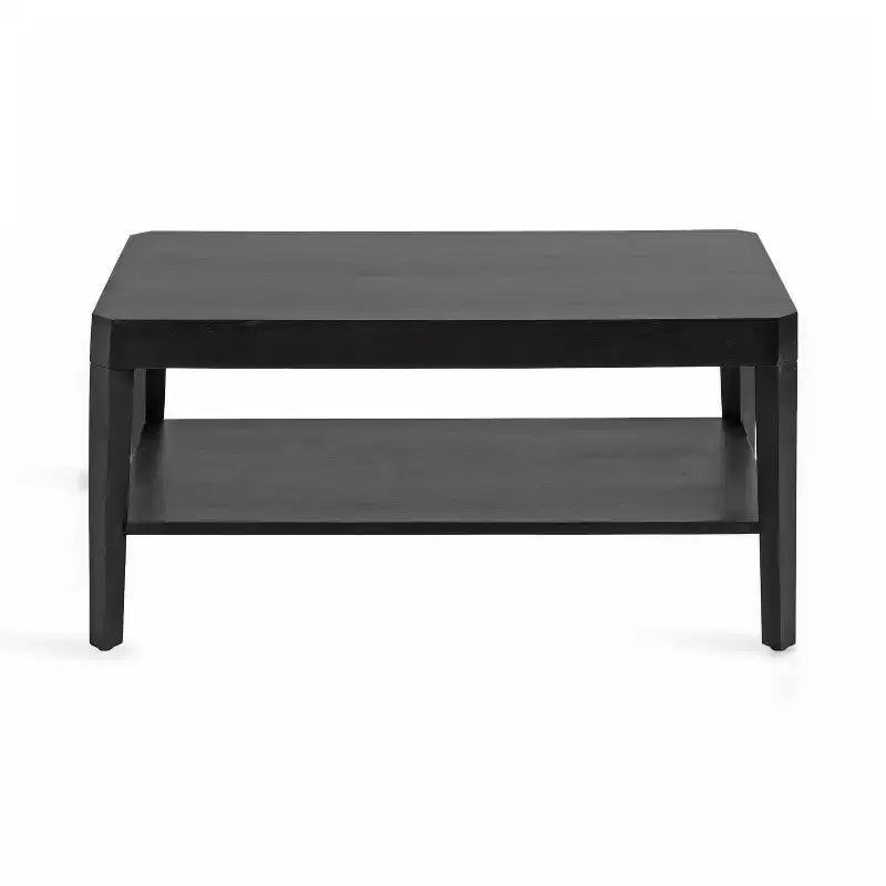 Kate and Laurel Talcott Rectangle Coffee Table, 36x20x18, Black