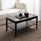 Kate and Laurel Talcott Rectangle Coffee Table, 36x20x18, Black