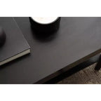 Kate and Laurel Talcott Rectangle Coffee Table, 36x20x18, Black
