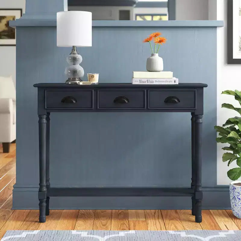 Tavolo Console Urbanest con 3 Cassetti, Larghezza 100 cm, Altezza 81 cm, Profondità 23 cm