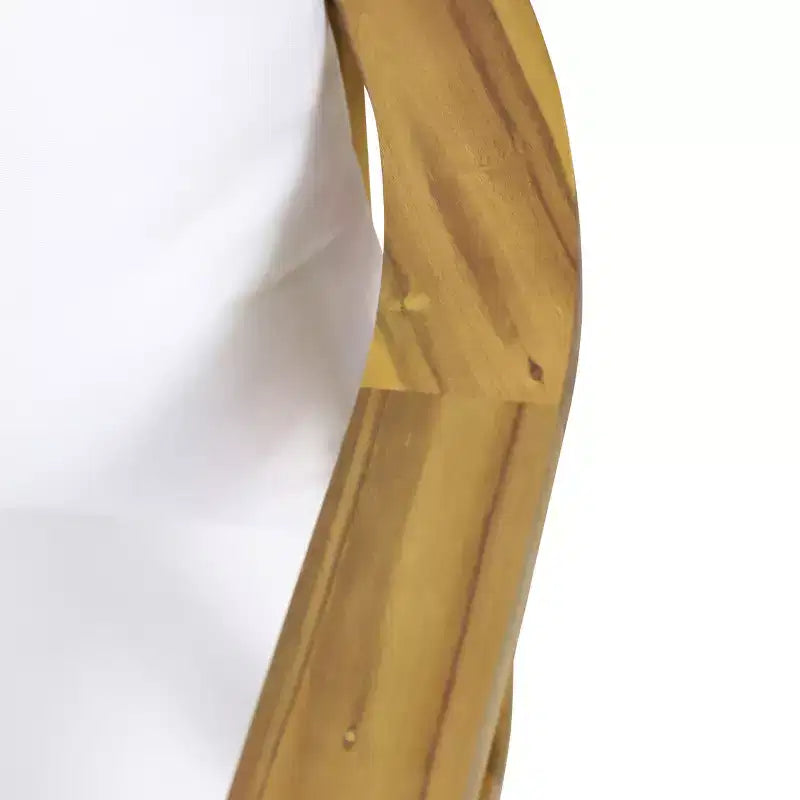 GDFStudio Dean Poltrone da esterno in legno di acacia con cuscini, bianco/teak
