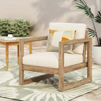 Christopher Knight Home Stefan Poltrona da esterno in legno di acacia con cuscini
