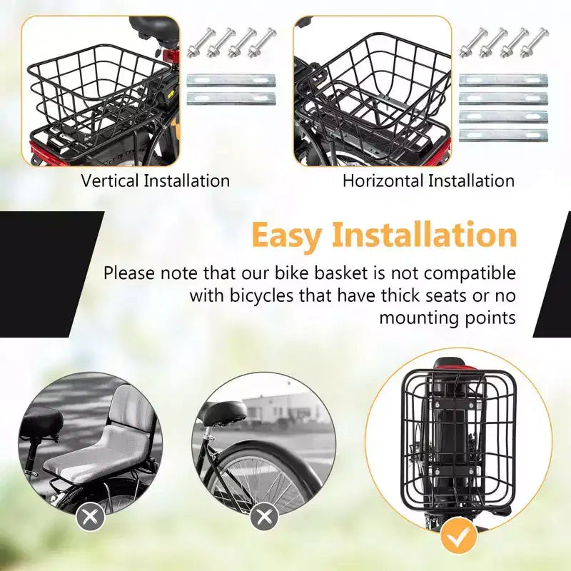 Costway 16 Folding E-Bike Portable Electric Bicycle with Peak 650 W Brushless Motor