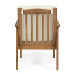 Christopher Knight Home Sedia Club da Esterno in Legno di Acacia con Cuscini (Set di 4)