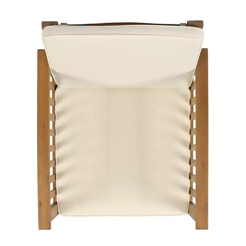 Christopher Knight Home Sedia Club da Esterno in Legno di Acacia con Cuscini (Set di 4)