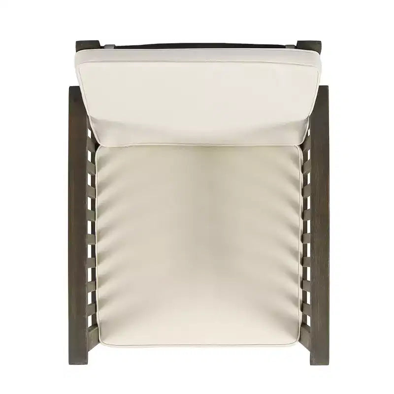 Christopher Knight Home Sedia Club da Esterno in Legno di Acacia con Cuscini (Set di 4)