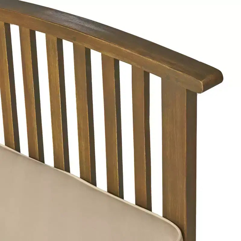 Christopher Knight Home Sedia Club da Esterno in Legno di Acacia con Cuscini (Set di 4)