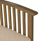 Christopher Knight Home Sedia Club da Esterno in Legno di Acacia con Cuscini (Set di 4)