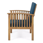 Christopher Knight Home Sedia Club da Esterno in Legno di Acacia con Cuscini (Set di 4)