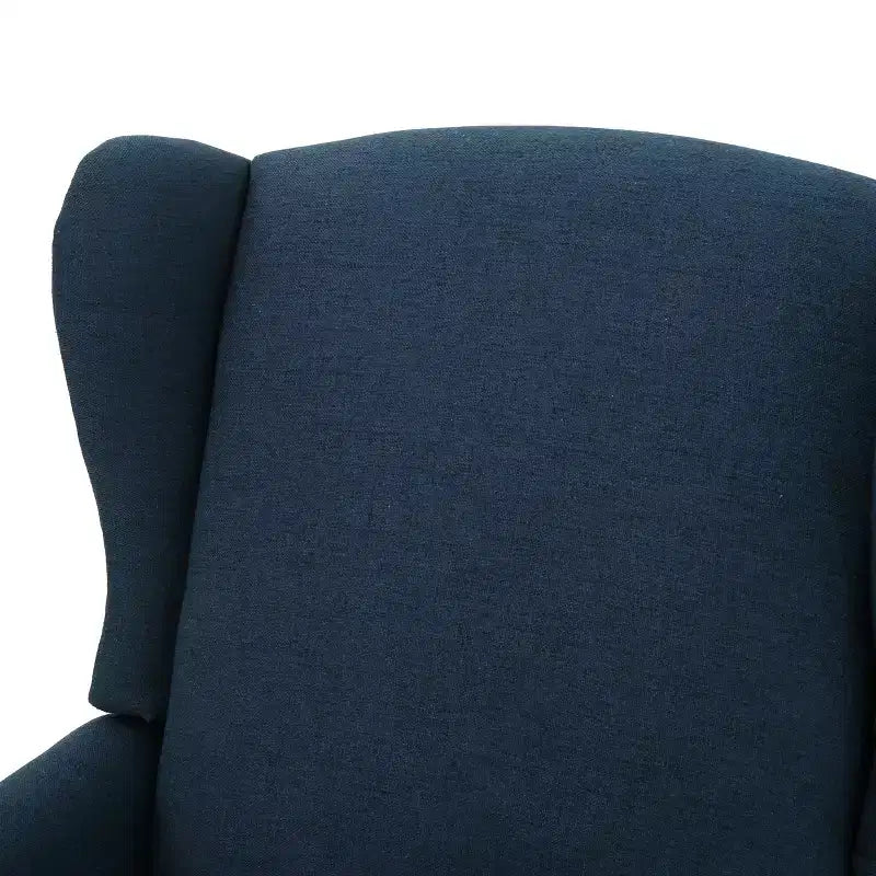 GDFStudio Weyland Contemporary Fabric Wingback Pushback Recliner with Nailhead Accents