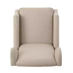 GDFStudio Weyland Contemporary Fabric Wingback Pushback Recliner with Nailhead Accents