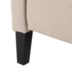 GDFStudio Weyland Contemporary Fabric Wingback Pushback Recliner with Nailhead Accents