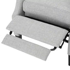 GDFStudio Weyland Contemporary Fabric Wingback Pushback Recliner with Nailhead Accents