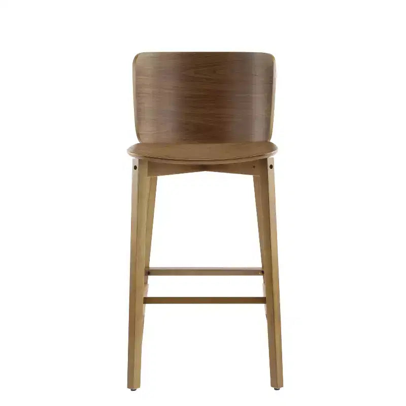 Christopher Knight Home Mario Indoor Wood Barstools with Curved Backrest (Set of 2)