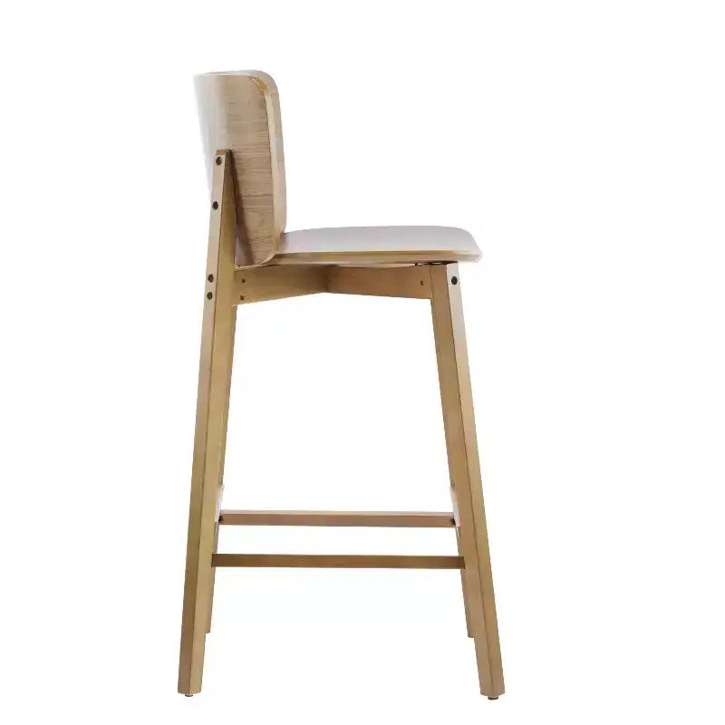 Christopher Knight Home Mario Indoor Wood Barstools with Curved Backrest (Set of 2)