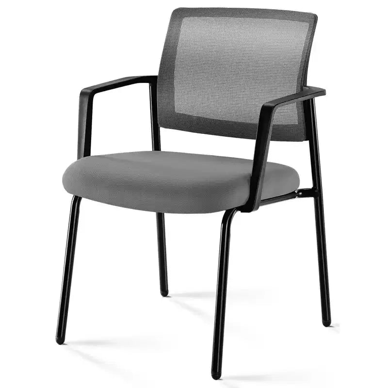 MAYEERTY Chair Gray Leather Folding for Home Office Party Portable Comfortable