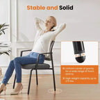 MAYEERTY Chair Gray Leather Folding for Home Office Party Portable Comfortable