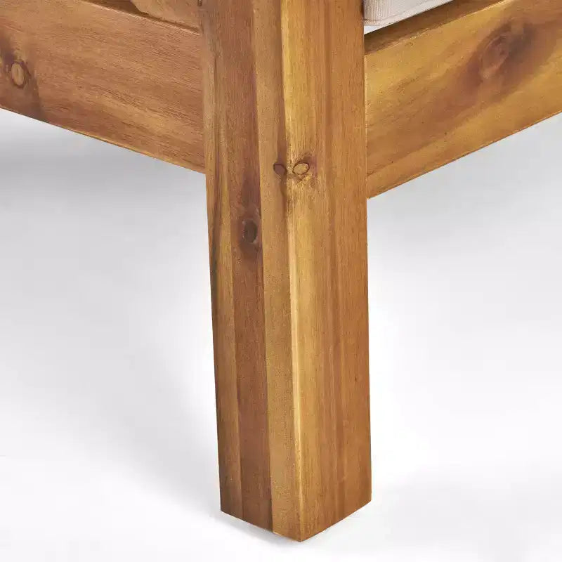 Christopher Knight Home Brava Poltrone da Esterno in Legno di Acacia con Cuscini Idrorepellenti (Set da 2)
